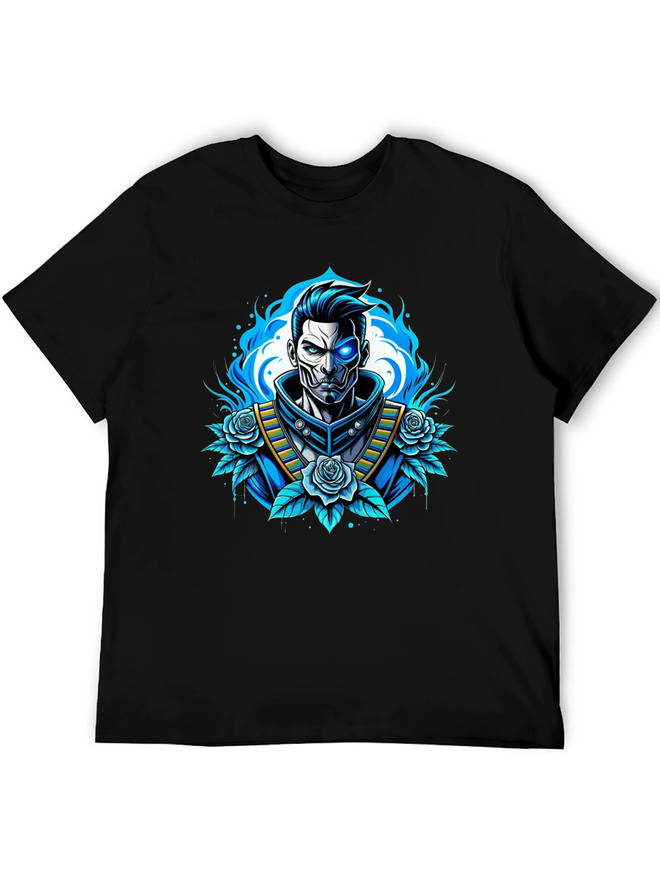Cyberpunk Samurai T-Shirt - Futuristic Warrior Design
