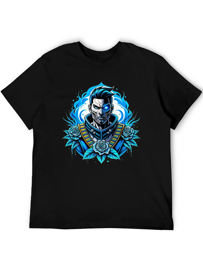 Cyberpunk Samurai T-Shirt - Futuristic Warrior Design