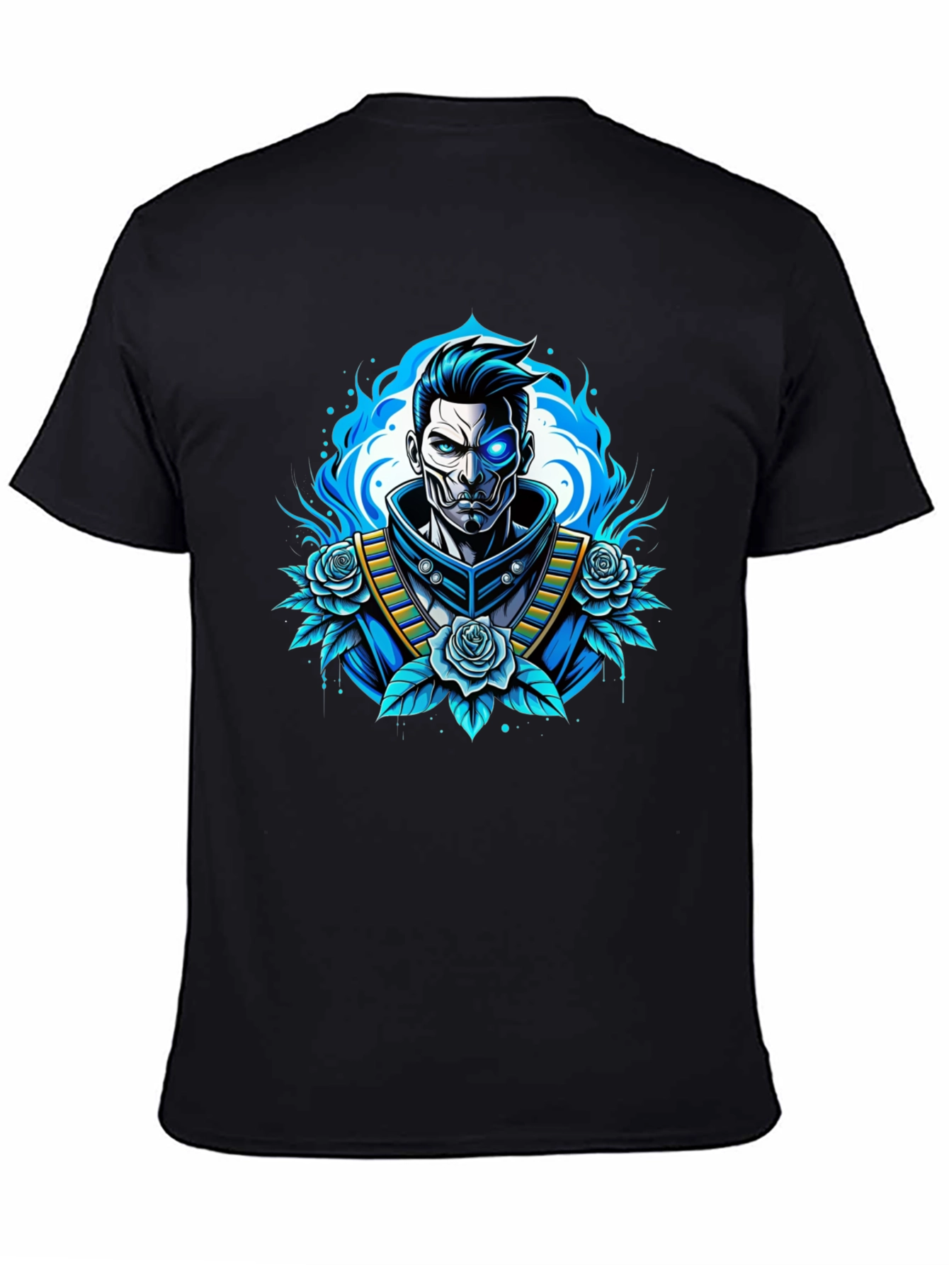 Cyberpunk Samurai T-Shirt - Futuristic Warrior Design