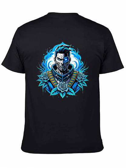 Cyberpunk Samurai T-Shirt - Futuristic Warrior Design