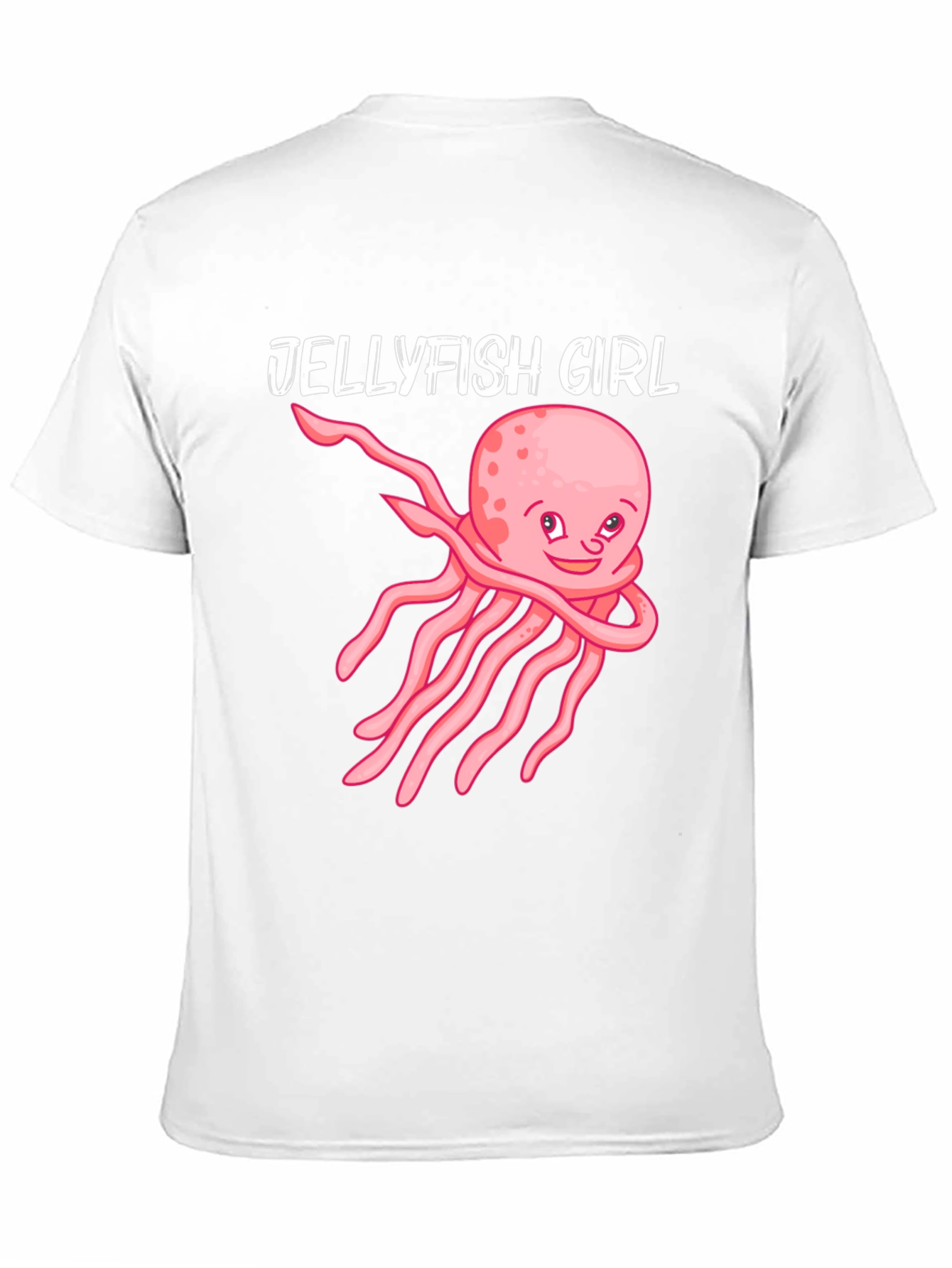 Jellyfish Girl Graphic Tee - Black Cotton Shirt