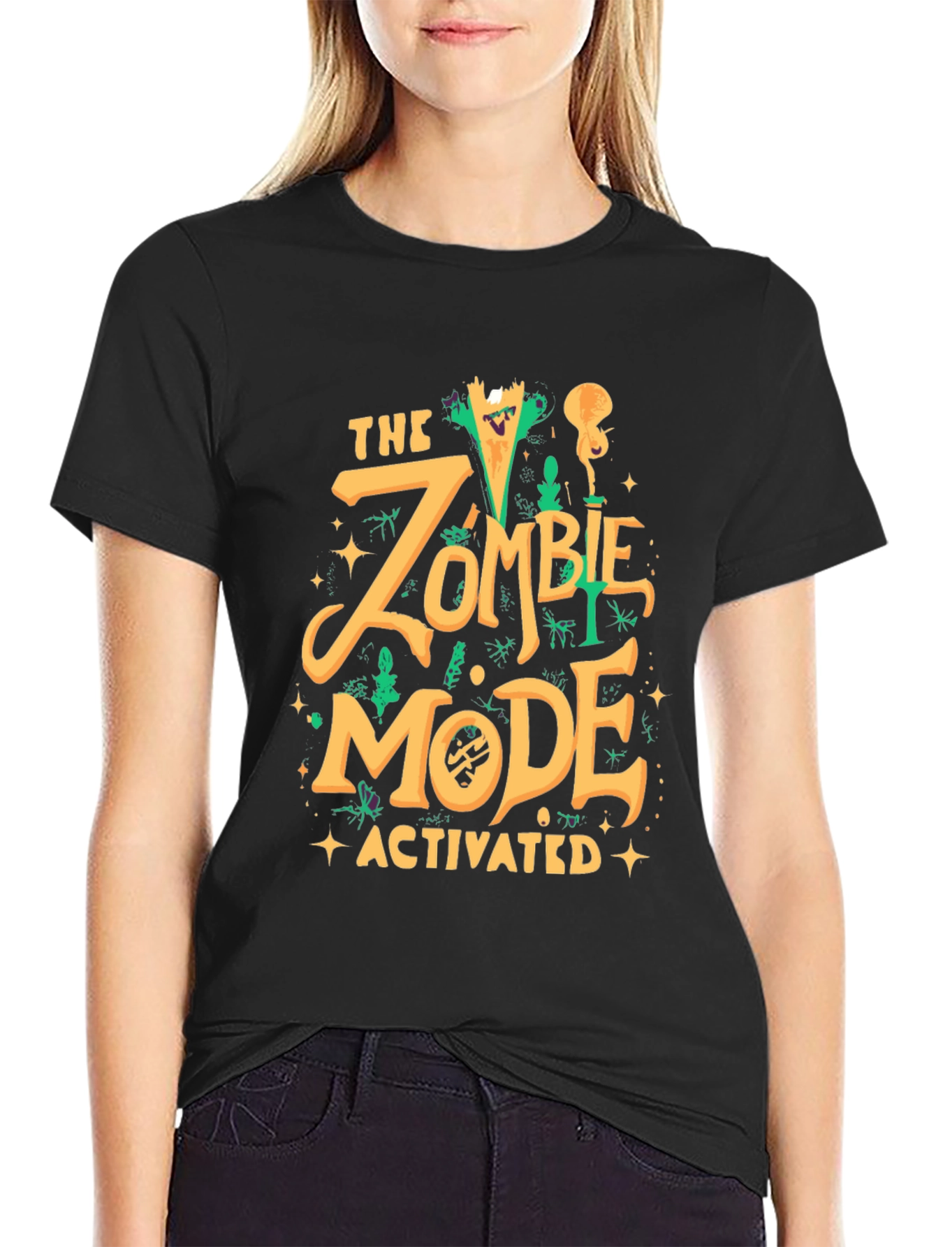 Zombie Mode Activated Graphic T-Shirt