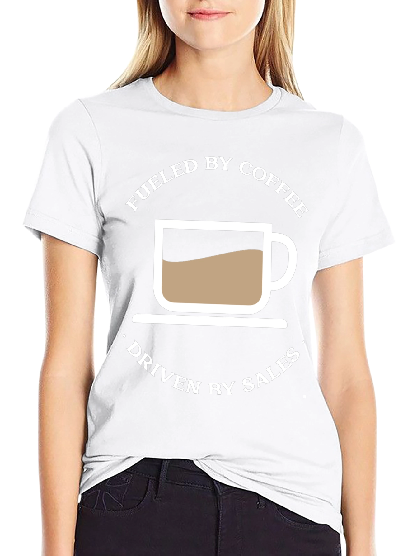 Fueled by Coffee Driven by Sales Graphic Tee