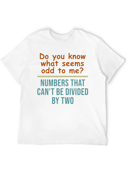 Funny Math Humor T-Shirt - Odd Numbers
