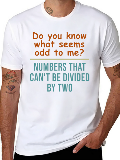 Funny Math Humor T-Shirt - Odd Numbers