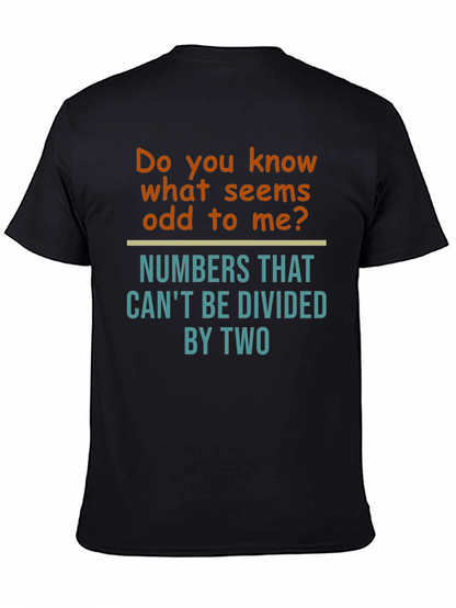 Funny Math Humor T-Shirt - Odd Numbers
