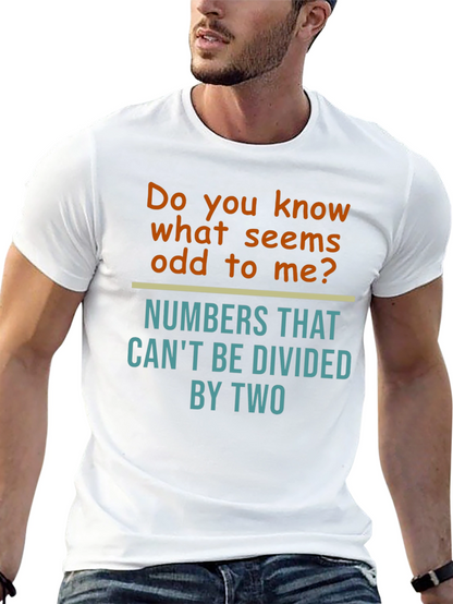 Funny Math Humor T-Shirt - Odd Numbers