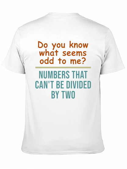 Funny Math Humor T-Shirt - Odd Numbers