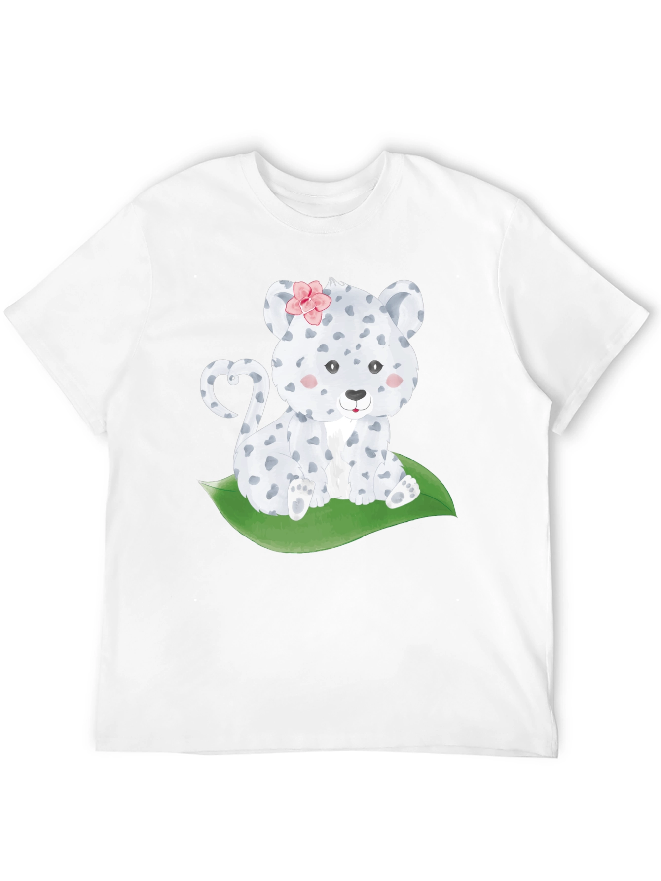 Cute Leopard Cub T-Shirt - Black