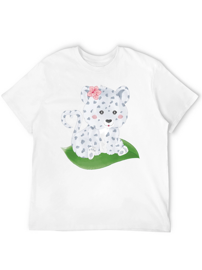 Cute Leopard Cub T-Shirt - Black
