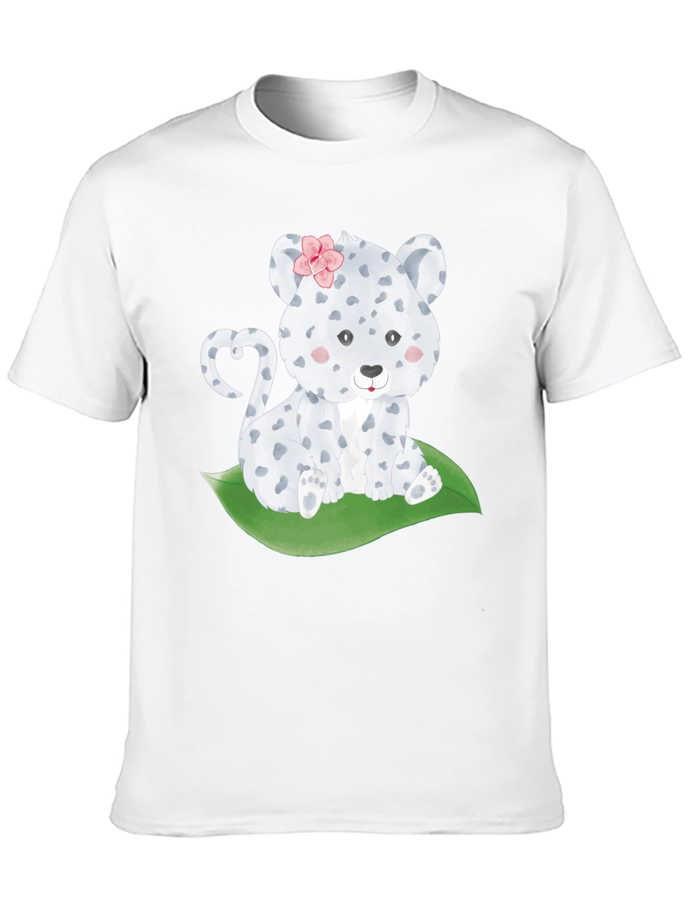 Cute Leopard Cub T-Shirt - Black