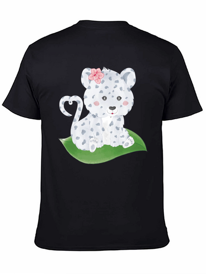 Cute Leopard Cub T-Shirt - Black