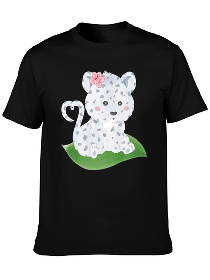 Cute Leopard Cub T-Shirt - Black