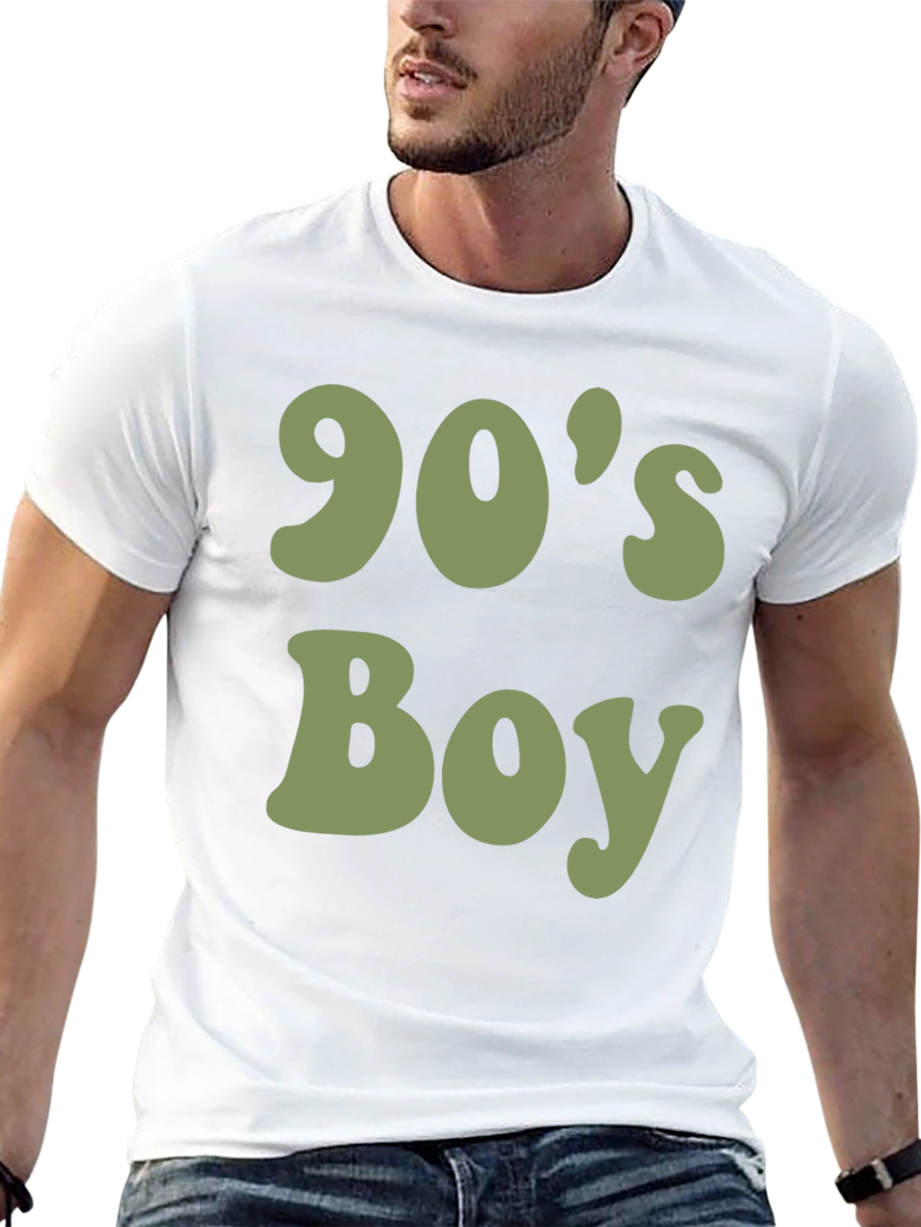 90s Boy Graphic T-Shirt - Retro Style