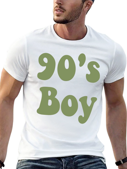 90s Boy Graphic T-Shirt - Retro Style
