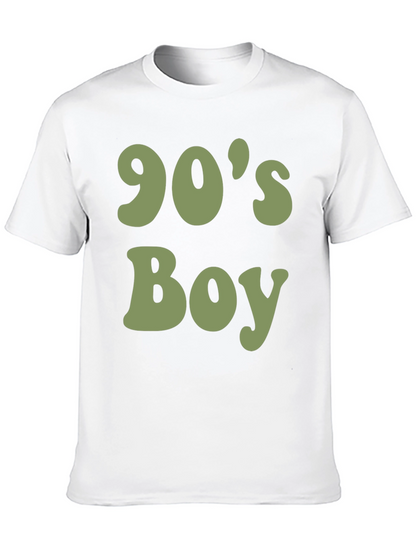90s Boy Graphic T-Shirt - Retro Style