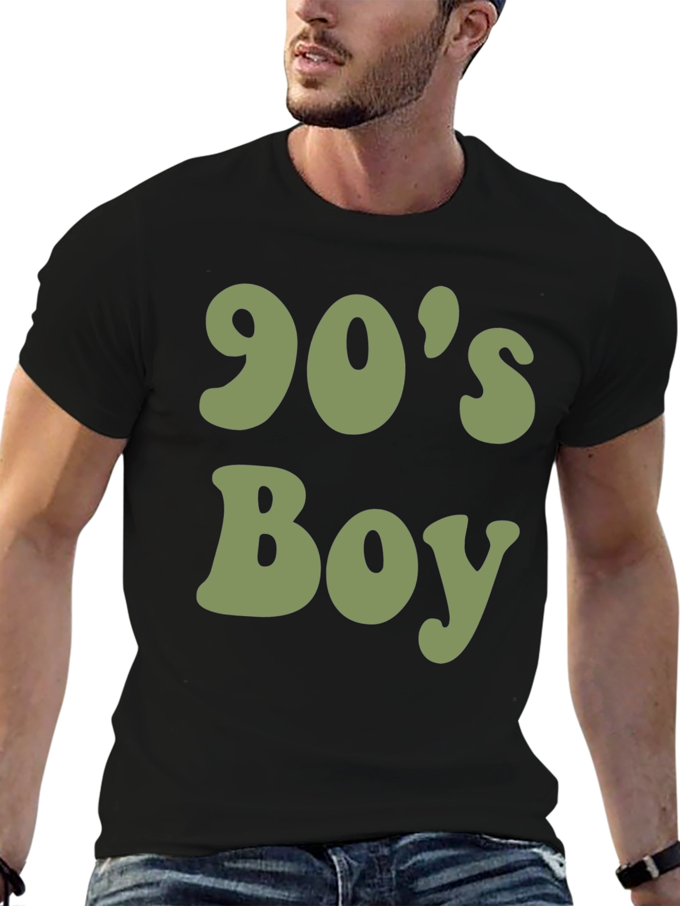 90s Boy Graphic T-Shirt - Retro Style