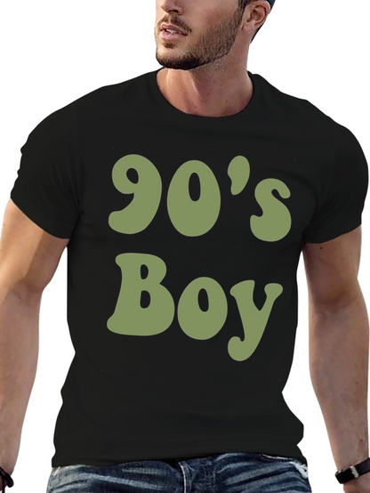 90s Boy Graphic T-Shirt - Retro Style