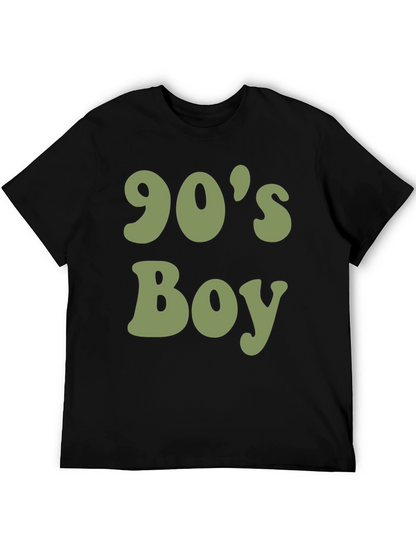 90s Boy Graphic T-Shirt - Retro Style