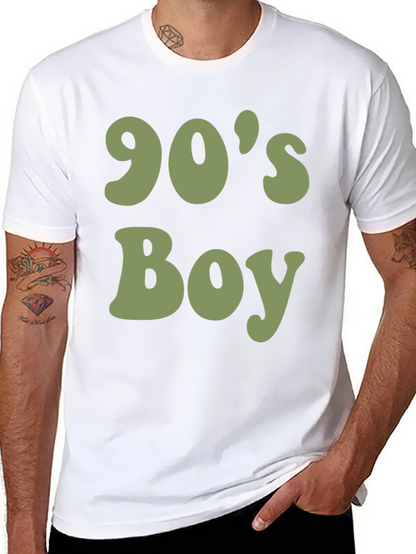 90s Boy Graphic T-Shirt - Retro Style