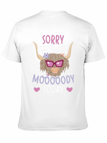 Funny Highland Cow Mood T-Shirt