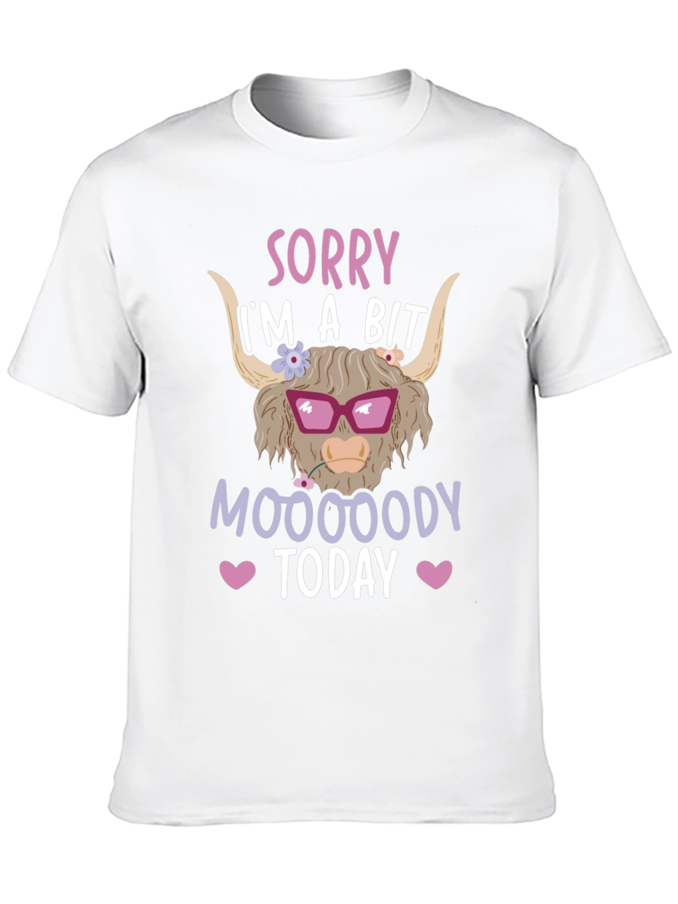 Funny Highland Cow Mood T-Shirt
