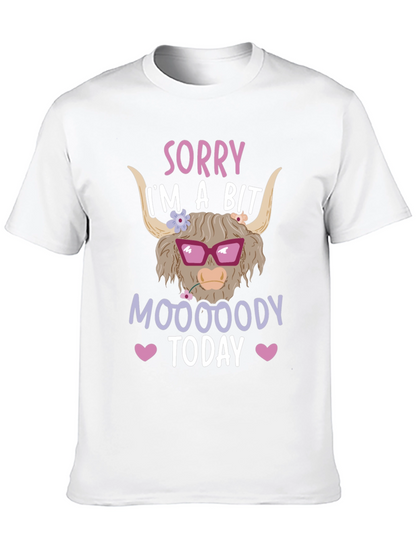 Funny Highland Cow Mood T-Shirt