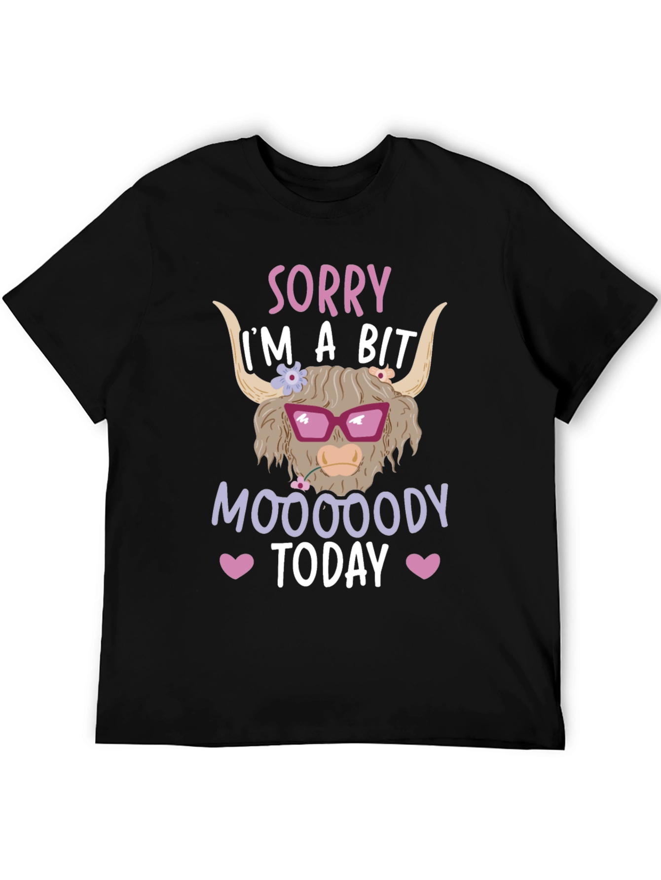 Funny Highland Cow Mood T-Shirt