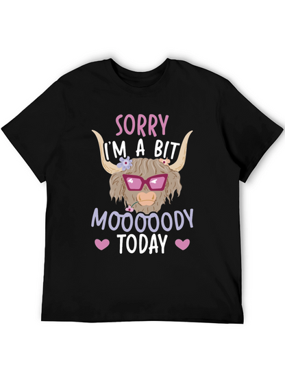 Funny Highland Cow Mood T-Shirt