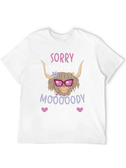 Funny Highland Cow Mood T-Shirt