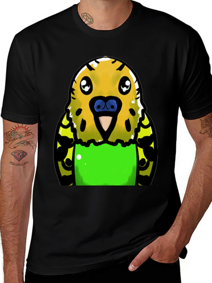 Budgie Cartoon Graphic T-Shirt