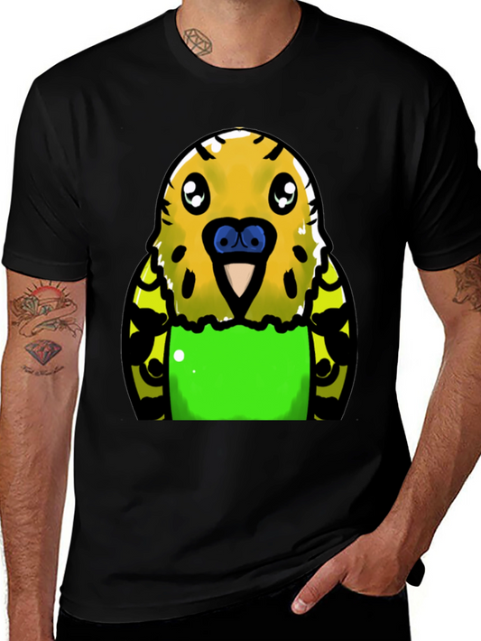 Budgie Cartoon Graphic T-Shirt