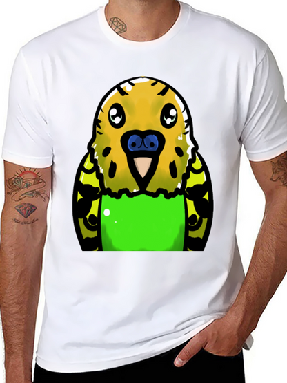 Budgie Cartoon Graphic T-Shirt
