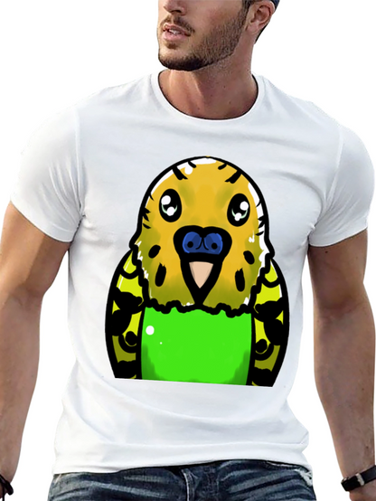 Budgie Cartoon Graphic T-Shirt