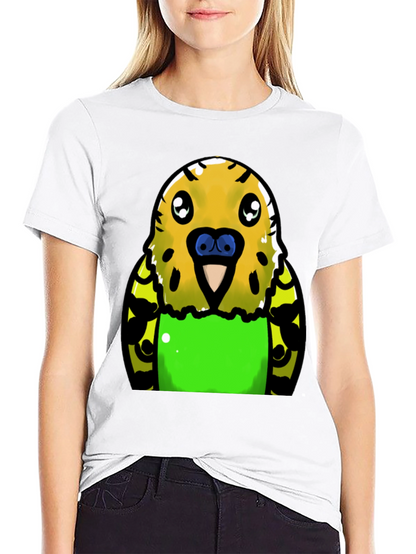 Budgie Cartoon Graphic T-Shirt