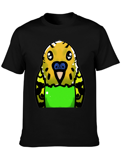 Budgie Cartoon Graphic T-Shirt