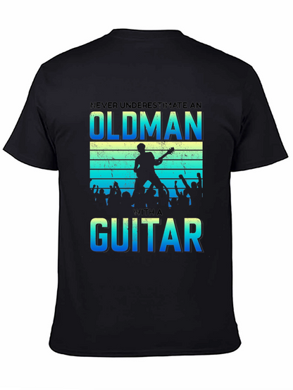 Never Underestimate an Old Man with a Guitar T-Shirt