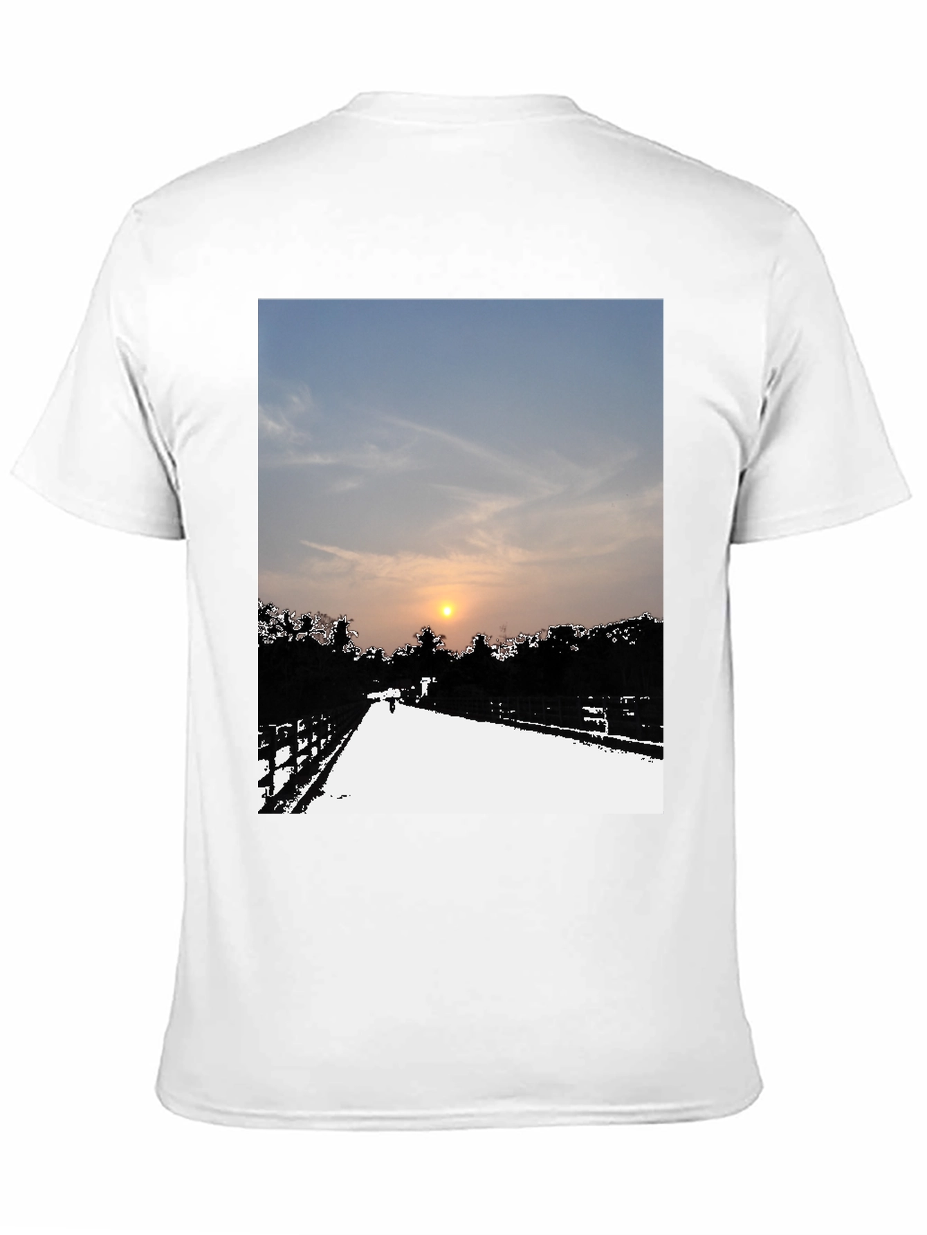 Sunset Road Graphic Tee - Black Casual Comfort