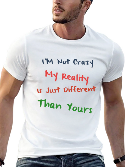 Crazy Reality Graphic Tee - Black
