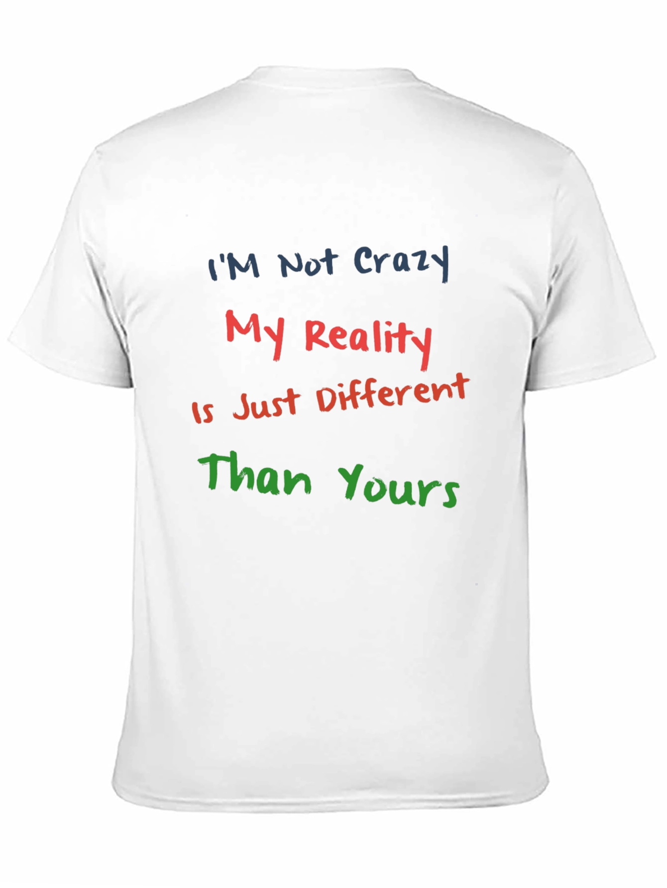Crazy Reality Graphic Tee - Black