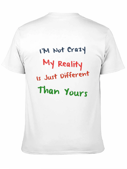 Crazy Reality Graphic Tee - Black