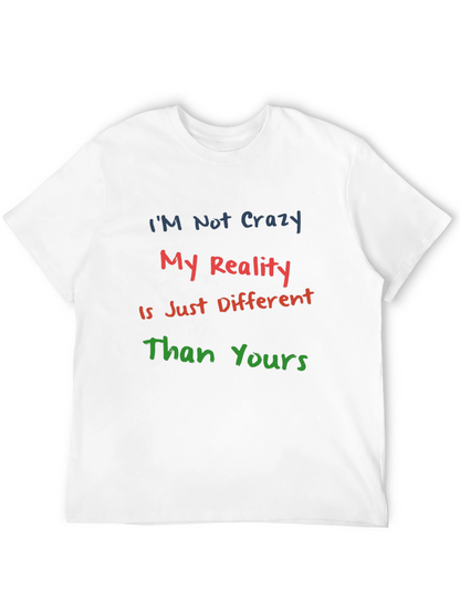 Crazy Reality Graphic Tee - Black