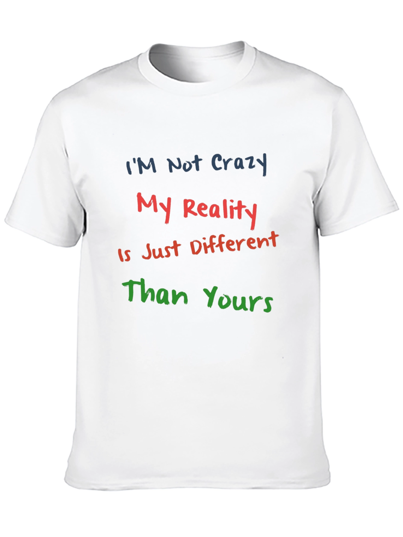 Crazy Reality Graphic Tee - Black