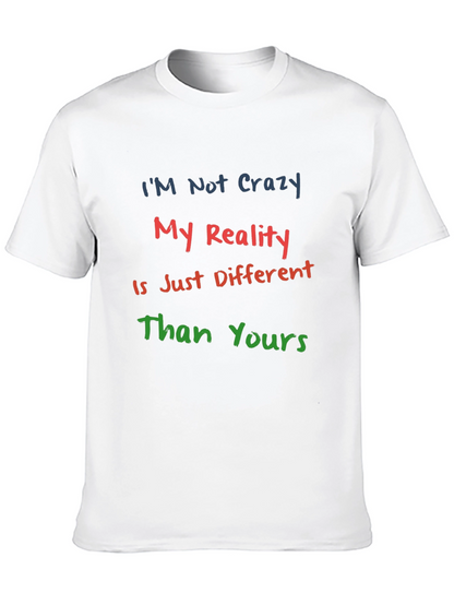 Crazy Reality Graphic Tee - Black