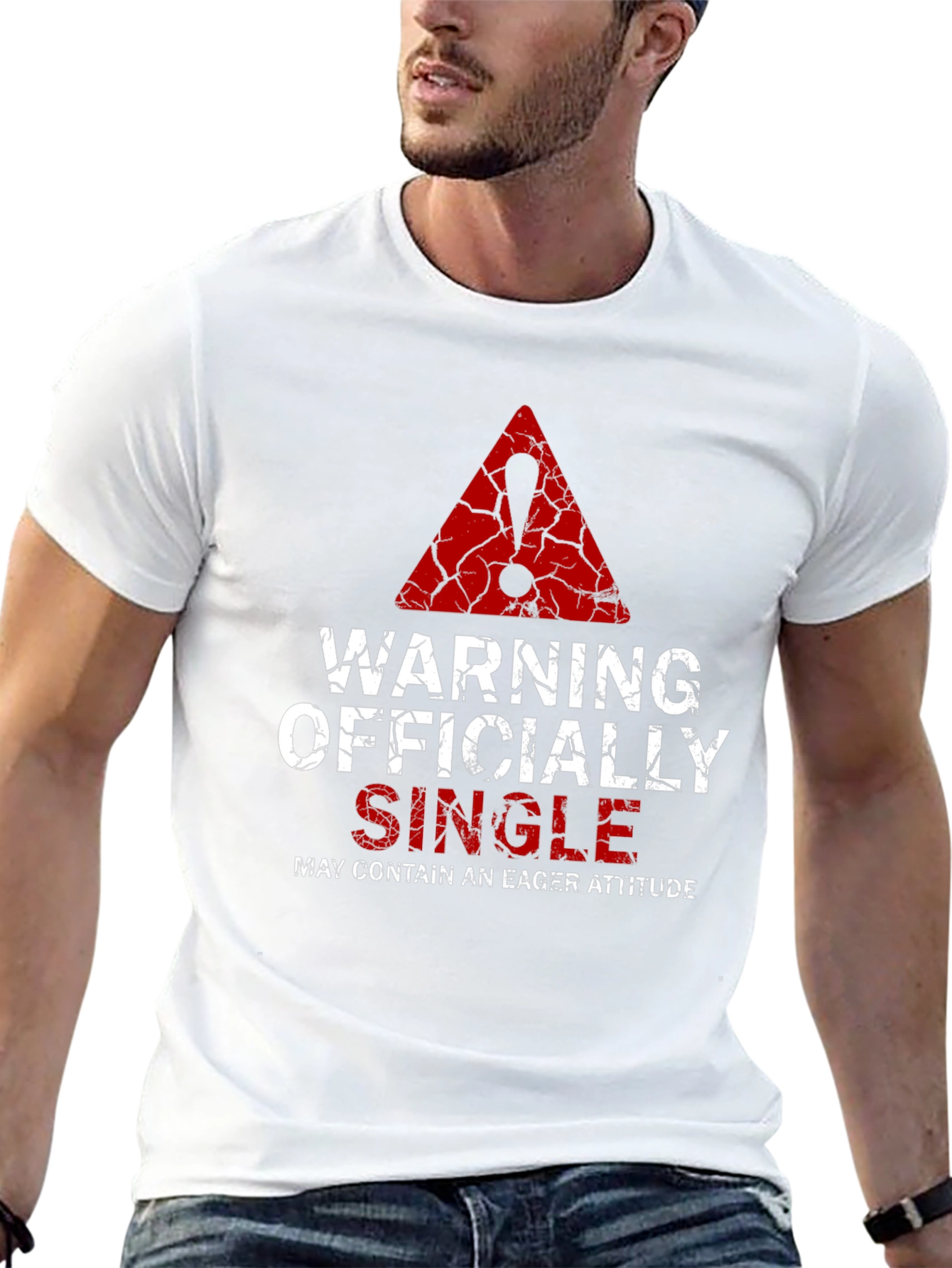 Warning Officially Single Mens T-Shirt