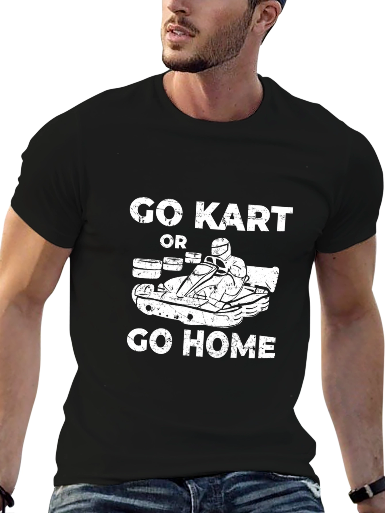 Go Kart or Go Home Black T-Shirt