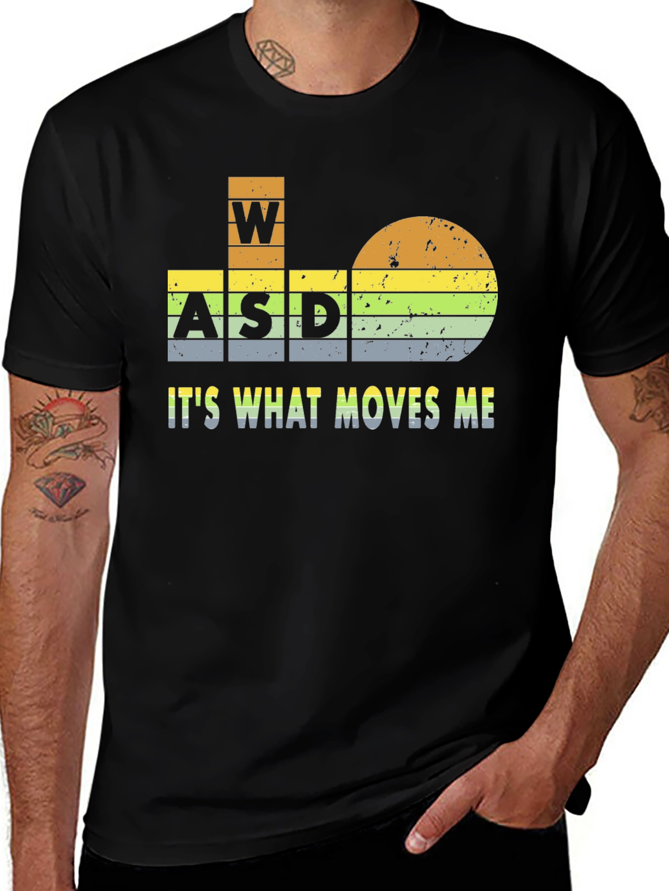 Gamer WASD T-Shirt - Its What Moves Me