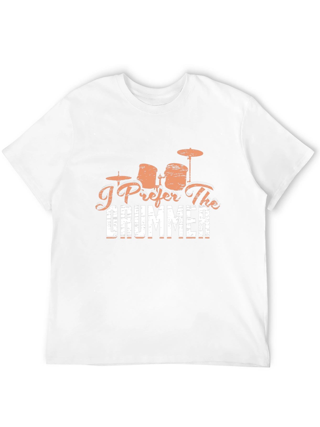 I Prefer The Drummer Black T-Shirt