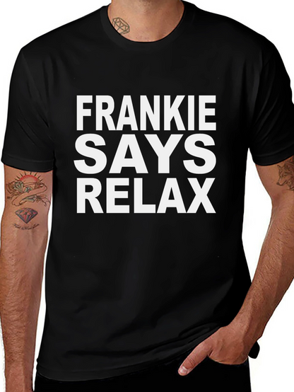 Frankie Says Relax Graphic Tee - Retro Style
