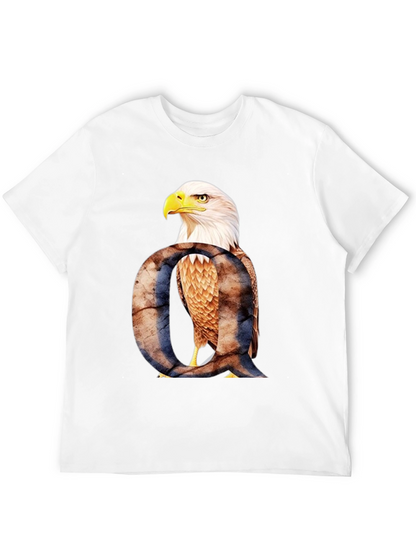 Eagle Letter Q Graphic T-Shirt